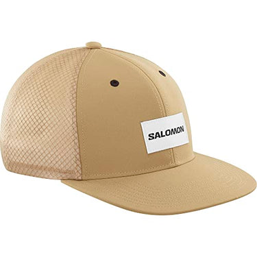 Salomon Trucker Cap Unisex, mutig aber vielseitiger Stil, recyceltes Material, Komfort und Atmungsaktivität, Gelb, M/ im Sale